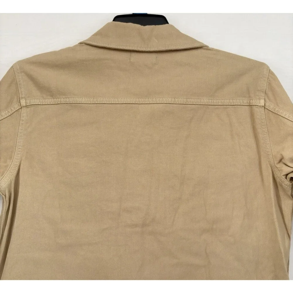 DL1961 Tan Cotton Twill Chore Jacket Utility Field Coat Womens‎ XS New